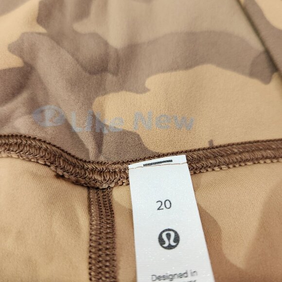 Lululemon Align High Rise Pant Camo Heritage 365 Camo Beige Womens Size 20 - Picture 7 of 13